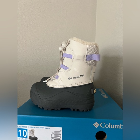 COPY - Columbia Children’s Bugaboot Celsius Fawn / Frosted Purple US 10 UK 9 EU… - Picture 1 of 6